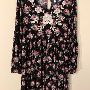 Xhilaration Floral Dress/Tunic (Juniors)